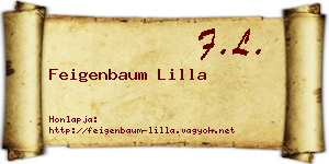 Feigenbaum Lilla névjegykártya